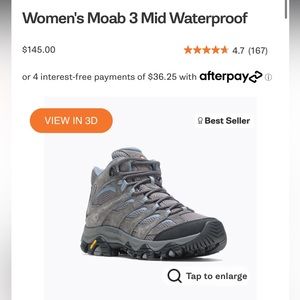 Women’s Moab 3 Waterproof Hiking Boots